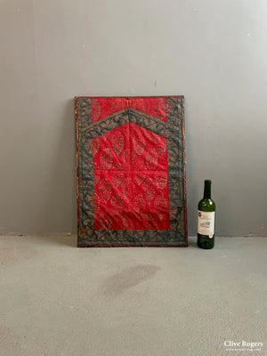 Indian W. Rajasthan Or Sindhi Pichwai Type Painted Textile ( 68 X 49 Cm )
