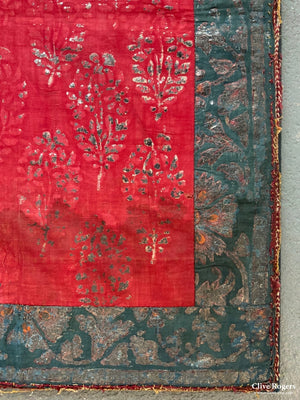 Indian W. Rajasthan Or Sindhi Pichwai Type Painted Textile ( 68 X 49 Cm )