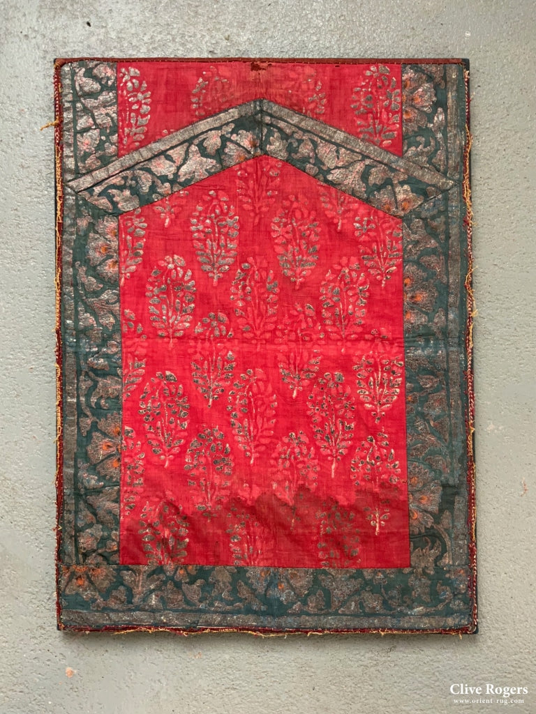 Indian W. Rajasthan Or Sindhi Pichwai Type Painted Textile ( 68 X 49 Cm )