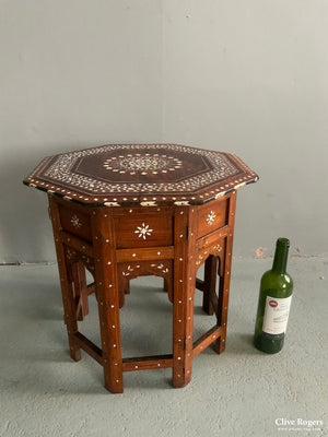 Indian Antique Punjab Hoshiapur Folding Table ( 46Cm H/w )