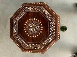 Indian Antique Punjab Hoshiapur Folding Table ( 46Cm H/w )