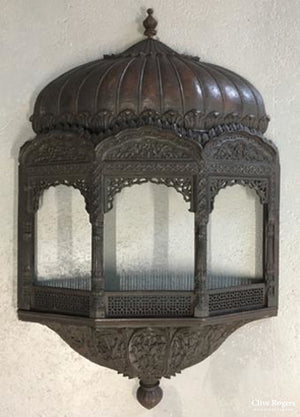 Indian Carved Hardwood Architectural Model Of A Balcony Late 19Th Cent Woodwork