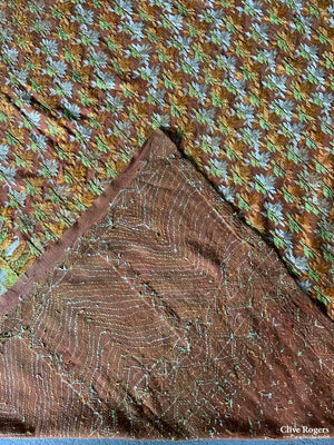 Indian Punjab Vintage Fulkari Shawl (255 X 144Cm)