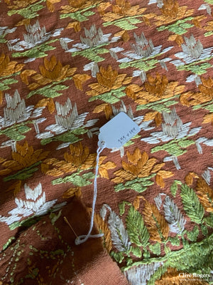 Indian Punjab Vintage Fulkari Shawl (255 X 144Cm)