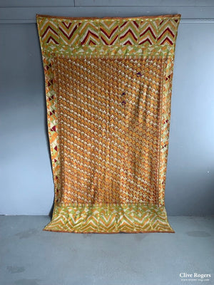 Indian Punjab Vintage Fulkari Shawl (255 X 144Cm)