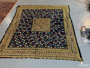 Indian Sheesha Mirror Work Shawl ( 178 X 191 )