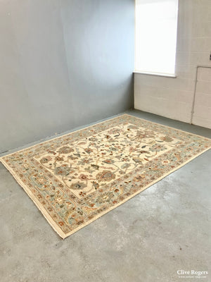 Indian Ziegler Pale Carpet *new (277 X 211Cm)