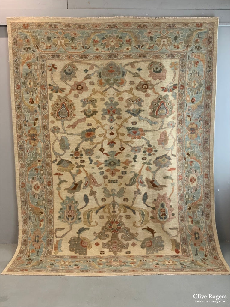 Indian Ziegler Pale Carpet *new (277 X 211Cm)
