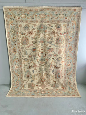 Indian Ziegler Pale Carpet *new (277 X 211Cm)
