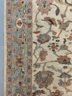 Indian Ziegler Pale Carpet *new (277 X 211Cm)