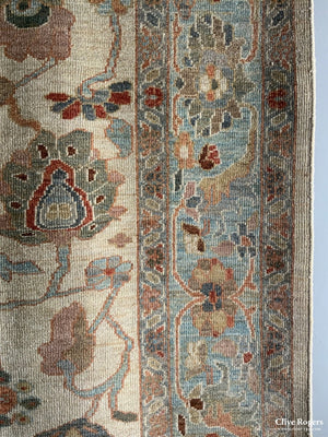Indian Ziegler Pale Carpet *new (277 X 211Cm)