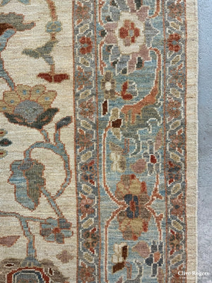 Indian Ziegler Pale Carpet *new (277 X 211Cm)
