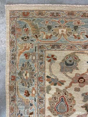Indian Ziegler Pale Carpet *new (277 X 211Cm)