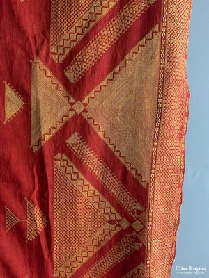 Indo-Pak West Punjab Phulkari Shawl (310 X 176Cm)
