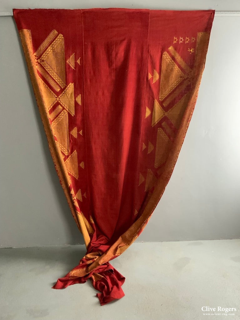 Indo-Pak West Punjab Phulkari Shawl (310 X 176Cm)