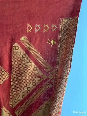 Indo-Pak West Punjab Phulkari Shawl (310 X 176Cm)