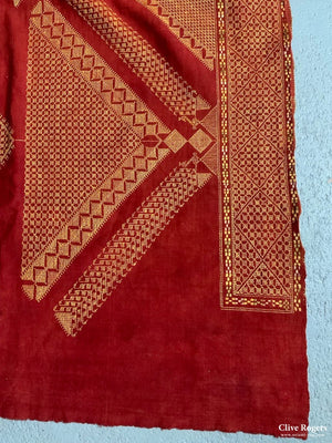 Indo-Pak West Punjab Phulkari Shawl (310 X 176Cm)