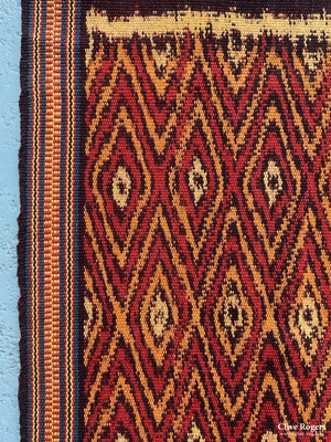 Indonesian Flores Or Similar Warp Ikat *new( 180 X 46Cm)