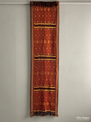 Indonesian Flores Or Similar Warp Ikat *new( 180 X 46Cm)