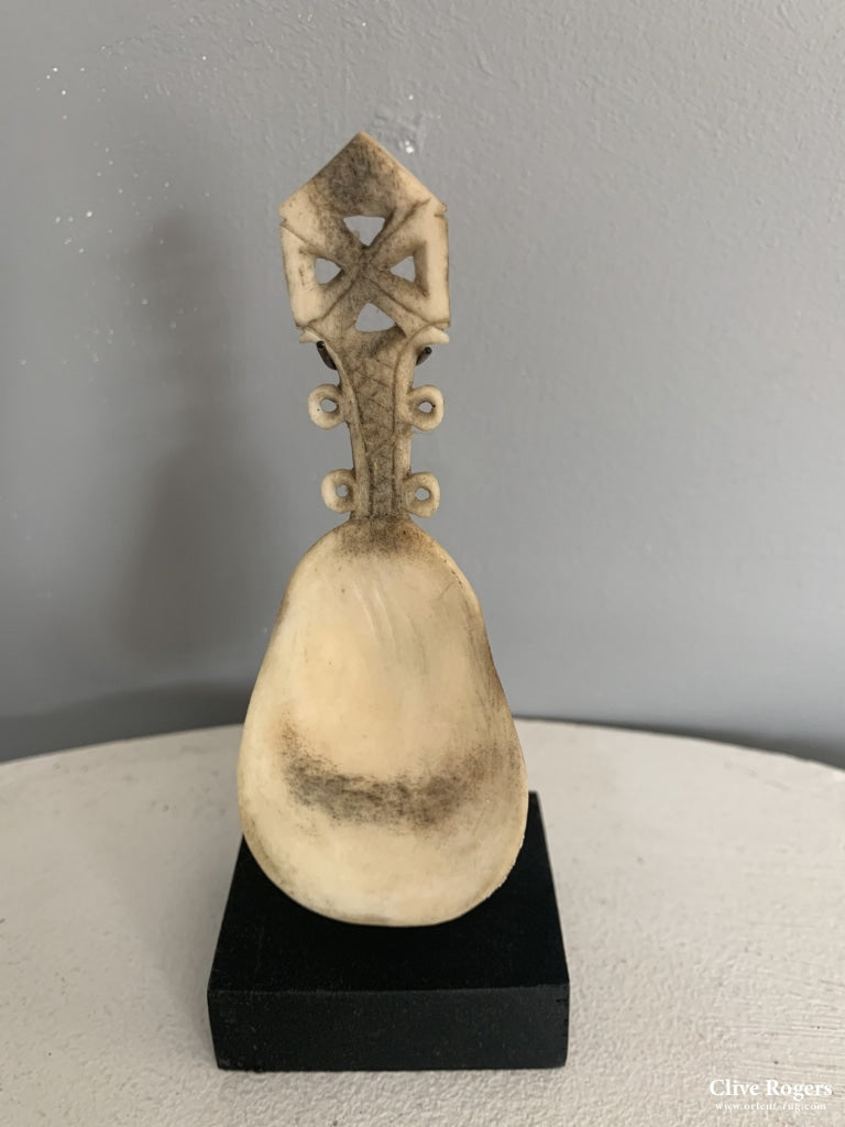 Inuit Small Bone Spoon N. Canada Spoon