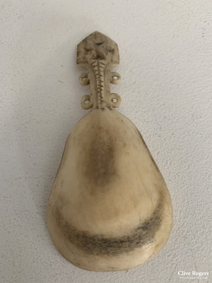 Inuit Small Bone Spoon N. Canada Spoon