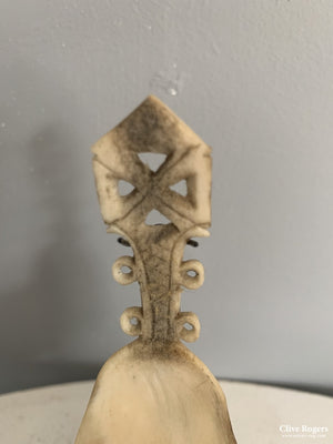 Inuit Small Bone Spoon N. Canada Spoon