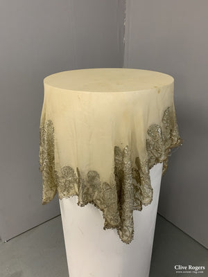 Iraqi Ottoman Period Silver And Muslin Wedding Shawl Circa 1900 Shawl