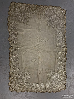 Iraqi Ottoman Period Silver And Muslin Wedding Shawl Circa 1900 Shawl