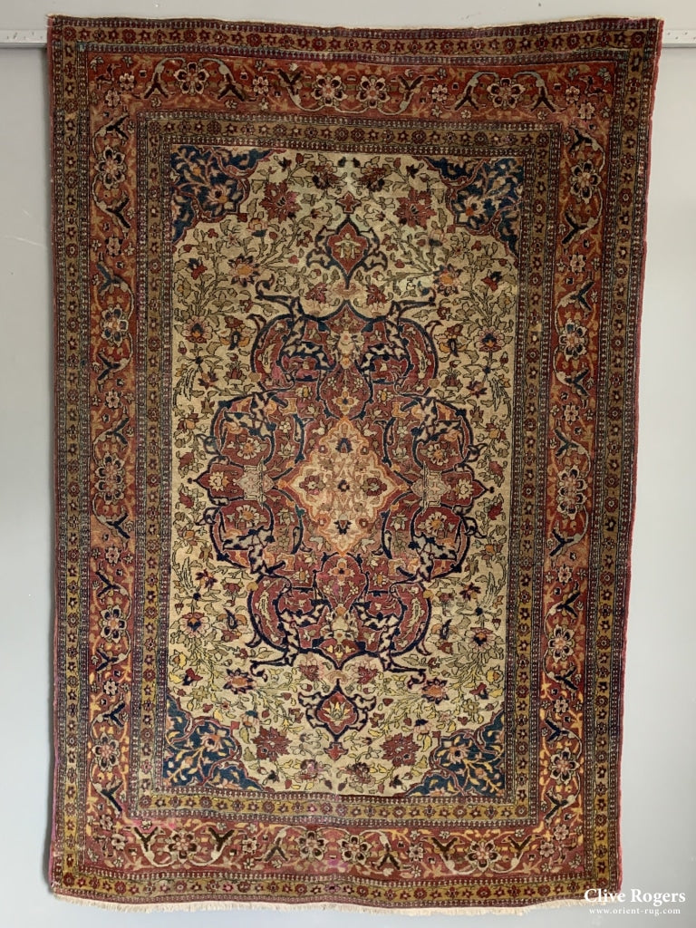 Persian Isphahan Rug Circa 1930 Rug