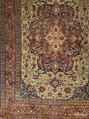 Persian Isphahan Rug Circa 1930 Rug