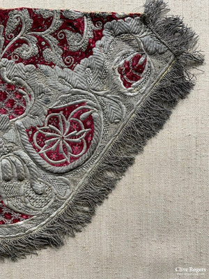 Italian Fragment Of Ecclesiastical Dress 36 X 56 Cm