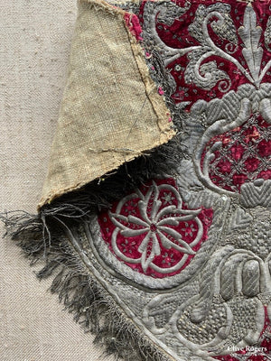 Italian Fragment Of Ecclesiastical Dress 36 X 56 Cm