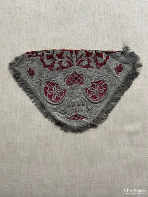 Italian Fragment Of Ecclesiastical Dress 36 X 56 Cm