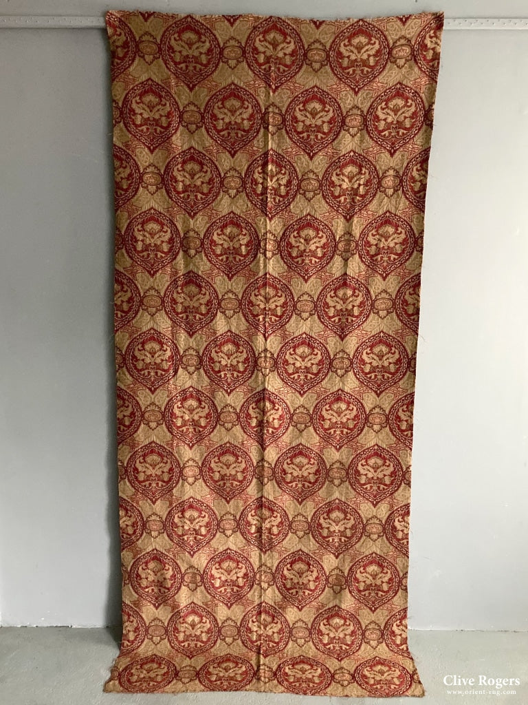 Italian () Heavy Silk And Gilt Brocade Circa 1900 Brocade