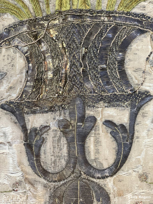 Italian Embroidered Valance 17/18Th Cent