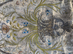 Italian Embroidered Valance 17/18Th Cent