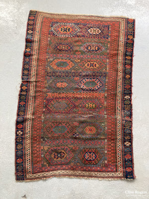 Persian Jaff Kurdish Rug (Af) 19Th Cent Rug