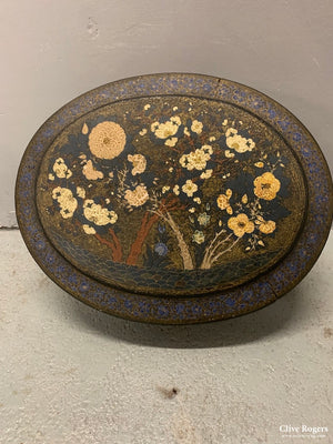 Kashmir Antique Papier Måché Container (34 X 26 8Cm)