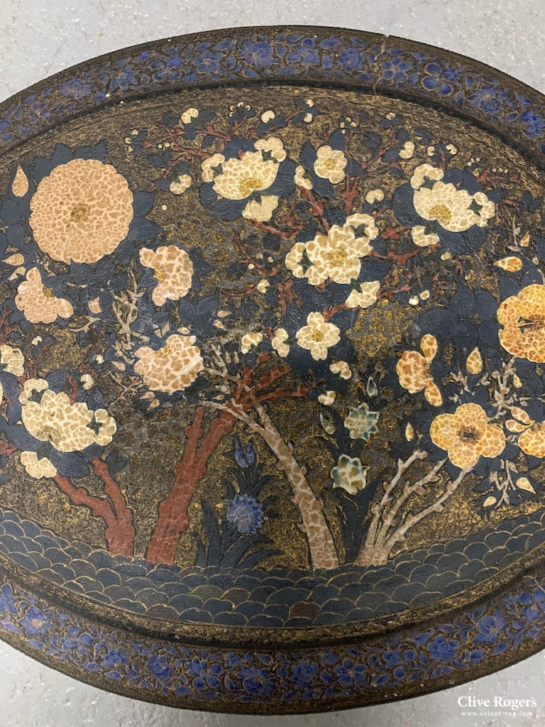 Kashmir Antique Papier Måché Container (34 X 26 8Cm)