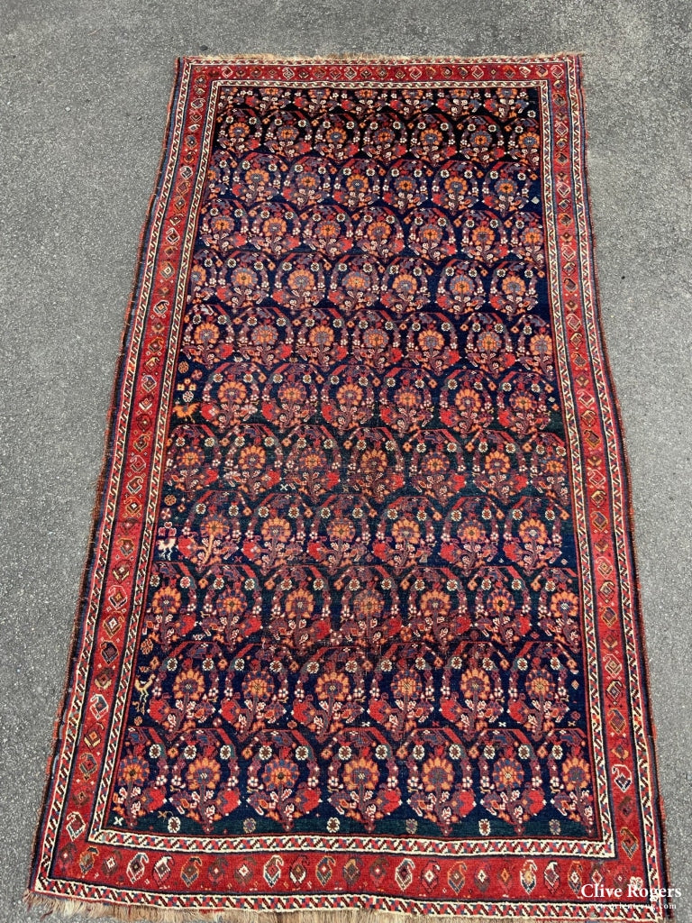 Afshar Or Fars Antique Carpet (305 X 160Cm) Carpet