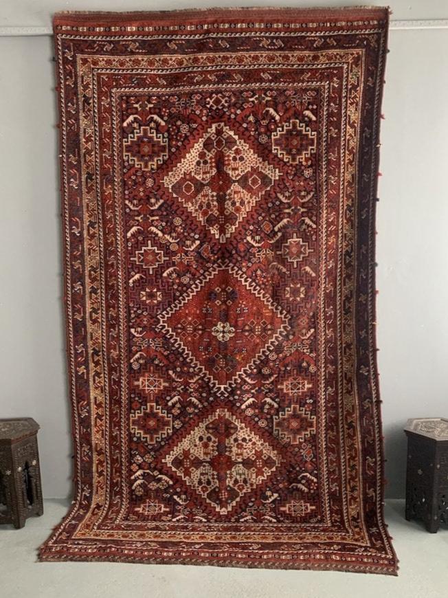 Khamseh Rug Fars Province Circa 1890 (275 X 159Cm)