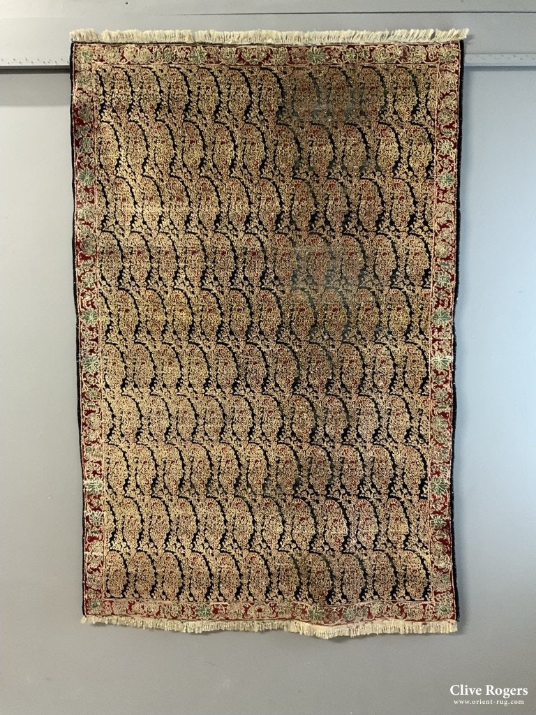 Khorossani () Part Silk Rug (187 X 124Cm)