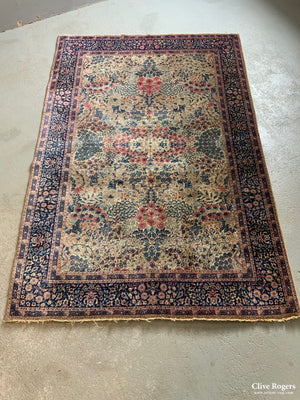 Kirman Rug With Millefleur Design (196 X 131Cm)