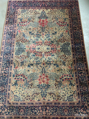 Kirman Rug With Millefleur Design (196 X 131Cm)