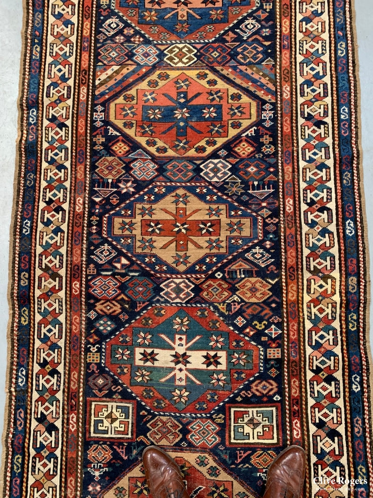 Kurdish Antique Runner (427 X 125Cm )