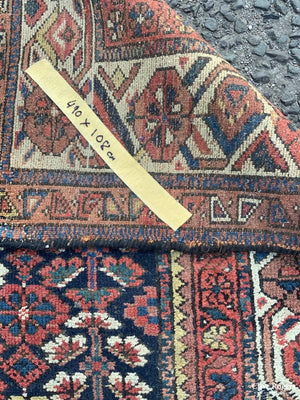 Kurdish Hamadan Antique Runner (490 X 108Cm) Runner