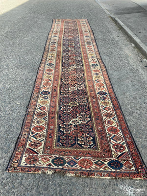 Kurdish Hamadan Antique Runner (490 X 108Cm) Runner