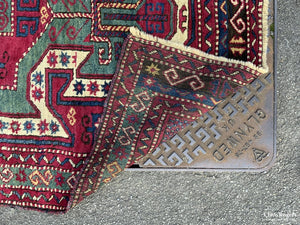 Kurdish Kasak Design Antique Rug ( 270 X 130Cm Apprx)