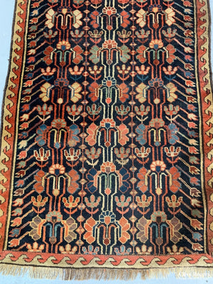 Kurdish Sauj Bulagh Antique Runner (328 X 81Cm)