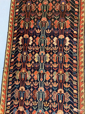 Kurdish Sauj Bulagh Antique Runner (328 X 81Cm)